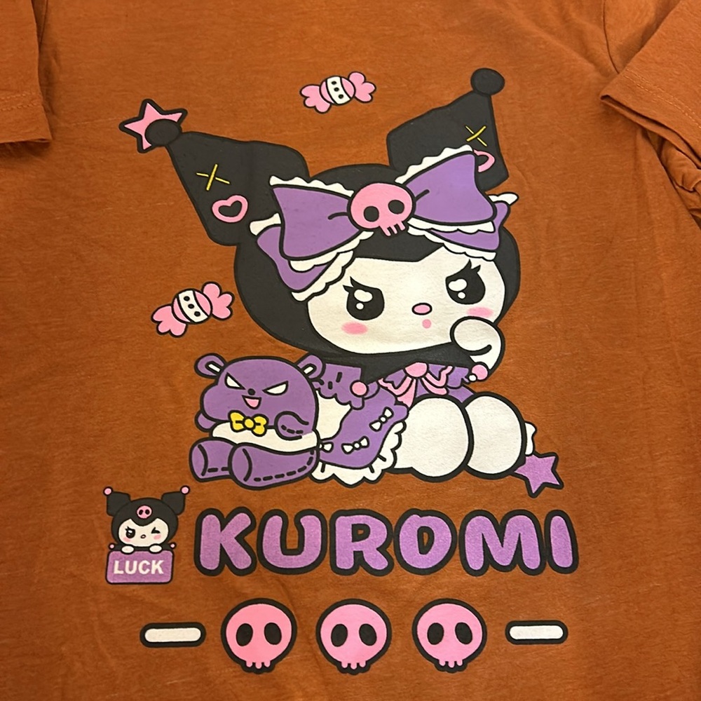 Kuromi by Sanrio small 100%cotton 17”armpit to armpit 28”shoulder to hemline NEW - Picture 3 of 6